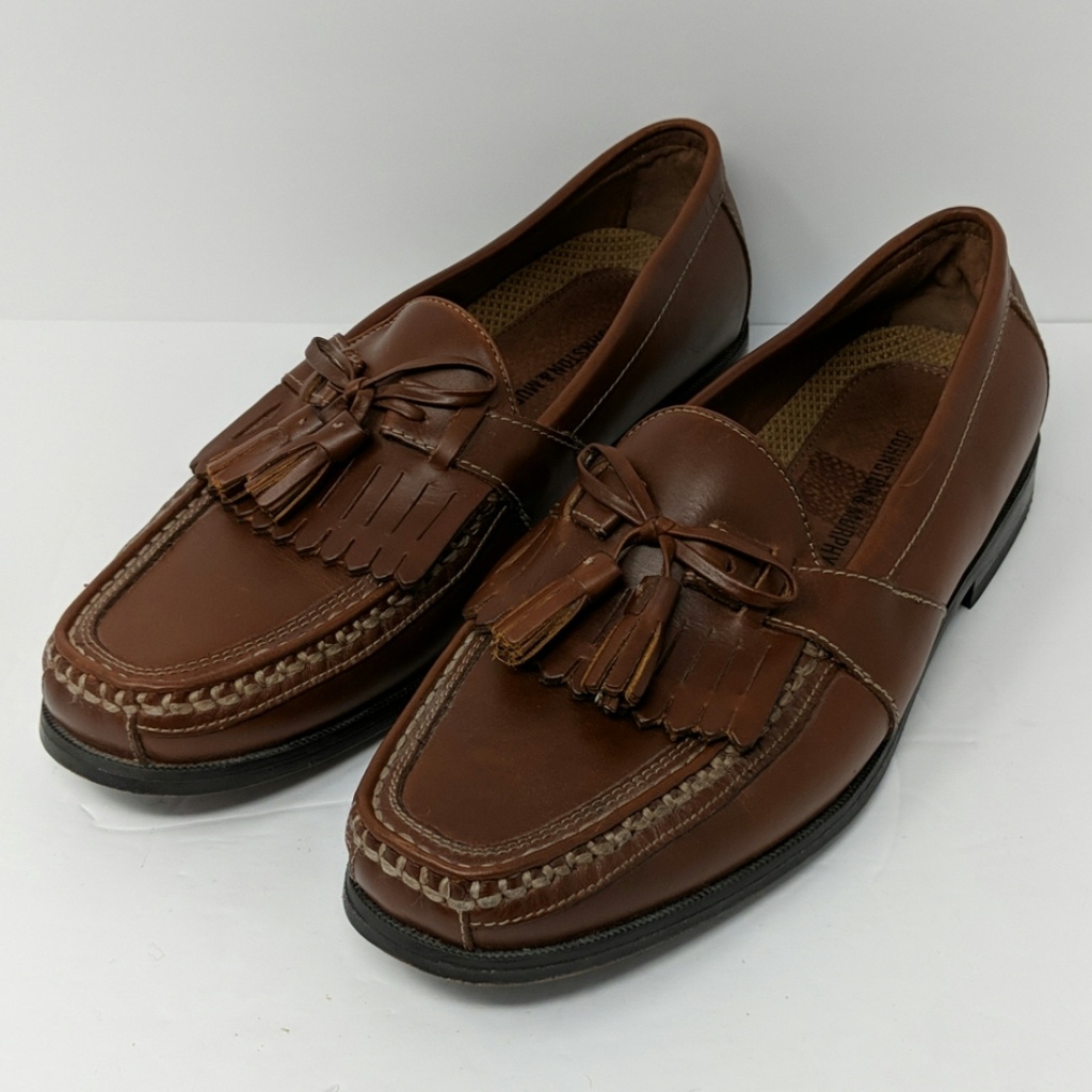 Johnston & Murphy Brown Leather Loafers Size 8.5